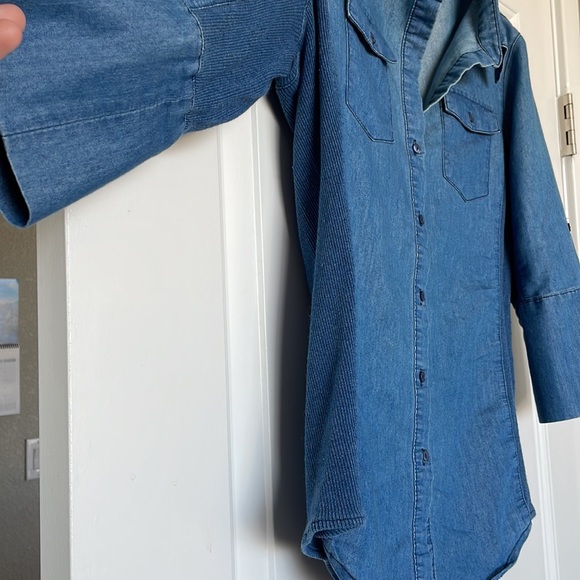 Cavalini button down denim shirt - Picture 5 of 6